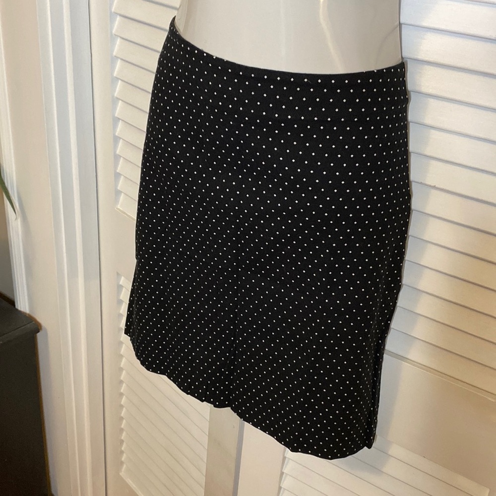 Rafaella Cotton pique polka dot Pencil skirt